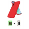 MARSİLYAN™- Galaxy A37 5G Kılıf Kozmos Yansıma Özel Seri - Şeffaf 3D Antistatik Hayalet Cam Ekran Koruyucu + Raze Metal Kamera Lens - GS