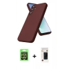 MARSİLYAN™- Galaxy A37 5G Kılıf Kozmos Yansıma Özel Seri - Şeffaf 3D Antistatik Hayalet Cam Ekran Koruyucu + Raze Metal Kamera Lens - GS