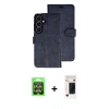 MARSİLYAN™- Galaxy A37 5G Kılıf Siluet Işık Serisi - Şeffaf 3D Antistatik Hayalet Cam Ekran Koruyucu + Raze Metal Kamera Lens - GS