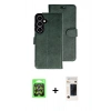MARSİLYAN™- Galaxy A37 5G Kılıf Siluet Işık Serisi - Şeffaf 3D Antistatik Hayalet Cam Ekran Koruyucu + Raze Metal Kamera Lens - GS