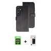 MARSİLYAN™- Galaxy A37 5G Kılıf Siluet Işık Serisi - Şeffaf 3D Antistatik Hayalet Cam Ekran Koruyucu + Raze Metal Kamera Lens - GS