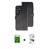 MARSİLYAN™- Galaxy A37 5G Kılıf Siluet Işık Serisi - Şeffaf 3D Antistatik Seramik Nano Ekran Koruyucu + Raze Metal Kamera Lens - GS