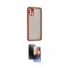 MARSİLYAN™- Galaxy A51 Kılıf Ahenk Çizgi Serisi - Siyah 3D Antistatik Mat Seramik Nano Ekran Koruyucu