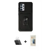 MARSİLYAN™- Galaxy A52 Kılıf Ahenk Klasik - Siyah 6D Mat Seramik Hayalet Nano Ekran Koruyucu + Kamera Lens Koruma Cam - SF
