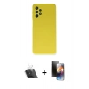 MARSİLYAN™- Galaxy A52 Kılıf Ahenk Serisi - Siyah 3D Antistatik Mat Seramik Nano Ekran Koruyucu + Şeffaf Kamera Lens Koruma Cam