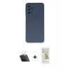 MARSİLYAN™- Galaxy A52 Kılıf Ahenk Serisi - Siyah Mat Seramik Nano Ekran Koruyucu + Kamera Lens Koruma Cam - SF