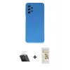 MARSİLYAN™- Galaxy A52 Kılıf Ahenk Serisi - Siyah Mat Seramik Nano Ekran Koruyucu + Kamera Lens Koruma Cam - SF