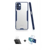 MARSİLYAN™- Galaxy A52 Kılıf Atlas Asil Serisi - Siyah 3D Antistatik Cam Ekran Koruyucu + Kamera Lens Koruma Cam - SF