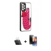 MARSİLYAN™- Galaxy A52 Kılıf Odak Klasik Serisi - Siyah 3D Antistatik Mat Seramik Nano Ekran Koruyucu + Kamera Lens Koruma Cam - SF