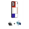 MARSİLYAN™- Galaxy A52 Kılıf Odak Klasik Serisi - Siyah 3D Antistatik Seramik Nano Ekran Koruyucu + Kamera Lens Koruma Cam - SF