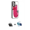 MARSİLYAN™- Galaxy A52 Kılıf Odak Klasik Serisi - Siyah 3D Antistatik Seramik Nano Ekran Koruyucu + Kamera Lens Koruma Cam - SF