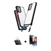 MARSİLYAN™- Galaxy A52 Kılıf Ufuk Klasik - Siyah 3D Antistatik Mat Seramik Nano Ekran Koruyucu + Kamera Lens Koruma Cam - SF