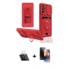 MARSİLYAN™- Galaxy A52 Kılıf Vadi Form Prime - Siyah 3D Antistatik Mat Seramik Nano Ekran Koruyucu + Kamera Lens Koruma Cam - SF