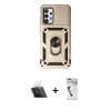 MARSİLYAN™- Galaxy A53 5G Kılıf Ahenk Klasik - Şeffaf Uv Polymer Nano Ekran Koruyucu + Kamera Lens Koruma Cam - SF