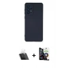 MARSİLYAN™- Galaxy A53 5G Kılıf Ahenk Serisi - Şeffaf Temperli Cam Ekran Koruyucu + Kamera Lens Koruma Cam - SF