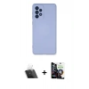 MARSİLYAN™- Galaxy A53 5G Kılıf Ahenk Serisi - Şeffaf Temperli Cam Ekran Koruyucu + Kamera Lens Koruma Cam - SF