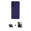 MARSİLYAN™- Galaxy A53 5G Kılıf Ahenk Serisi - Şeffaf Temperli Cam Ekran Koruyucu + Kamera Lens Koruma Cam - SF