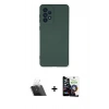 MARSİLYAN™- Galaxy A53 5G Kılıf Ahenk Serisi - Şeffaf Temperli Cam Ekran Koruyucu + Kamera Lens Koruma Cam - SF
