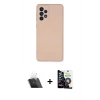 MARSİLYAN™- Galaxy A53 5G Kılıf Ahenk Serisi - Şeffaf Temperli Cam Ekran Koruyucu + Kamera Lens Koruma Cam - SF
