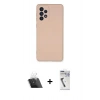 MARSİLYAN™- Galaxy A53 5G Kılıf Ahenk Serisi - Şeffaf Uv Polymer Nano Ekran Koruyucu + Kamera Lens Koruma Cam - SF