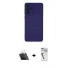 MARSİLYAN™- Galaxy A53 5G Kılıf Ahenk Serisi - Şeffaf Uv Polymer Nano Ekran Koruyucu + Kamera Lens Koruma Cam - SF