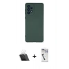 MARSİLYAN™- Galaxy A53 5G Kılıf Ahenk Serisi - Şeffaf Uv Polymer Nano Ekran Koruyucu + Kamera Lens Koruma Cam - SF