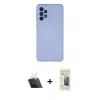 MARSİLYAN™- Galaxy A53 5G Kılıf Ahenk Serisi - Siyah 6D Mat Seramik Hayalet Nano Ekran Koruyucu + Kamera Lens Koruma Cam - SF