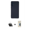 MARSİLYAN™- Galaxy A53 5G Kılıf Ahenk Serisi - Siyah 6D Mat Seramik Hayalet Nano Ekran Koruyucu + Kamera Lens Koruma Cam - SF