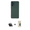 MARSİLYAN™- Galaxy A53 5G Kılıf Ahenk Serisi - Siyah 6D Mat Seramik Hayalet Nano Ekran Koruyucu + Kamera Lens Koruma Cam - SF