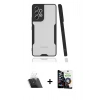 MARSİLYAN™- Galaxy A53 5G Kılıf Atlas Asil Serisi - Şeffaf Temperli Cam Ekran Koruyucu + Kamera Lens Koruma Cam - SF