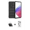 MARSİLYAN™- Galaxy A53 5G Kılıf Atlas Koleksiyonu - Şeffaf Uv Polymer Nano Ekran Koruyucu + Kamera Lens Koruma Cam - SF