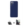 MARSİLYAN™- Galaxy A53 5G Kılıf Çekirdek Modern Serisi - Şeffaf Temperli Cam Ekran Koruyucu + Şeffaf Kamera Lens Koruma Cam