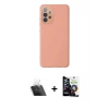 MARSİLYAN™- Galaxy A53 5G Kılıf Çekirdek Modern Serisi - Şeffaf Temperli Cam Ekran Koruyucu + Şeffaf Kamera Lens Koruma Cam