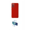 MARSİLYAN™- Galaxy A53 5G Kılıf Çekirdek Modern Serisi - Siyah 3D Antistatik Cam Ekran Koruyucu