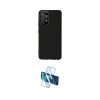 MARSİLYAN™- Galaxy A53 5G Kılıf Çekirdek Modern Serisi - Siyah 3D Antistatik Cam Ekran Koruyucu