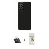 MARSİLYAN™- Galaxy A53 5G Kılıf Çekirdek Modern Serisi - Siyah Mat Seramik Nano Ekran Koruyucu + Kamera Lens Koruma Cam - SF