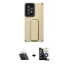 MARSİLYAN™- Galaxy A53 5G Kılıf Çekirdek Yansıma - Şeffaf Temperli Cam Ekran Koruyucu + Kamera Lens Koruma Cam - SF