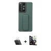 MARSİLYAN™- Galaxy A53 5G Kılıf Çekirdek Yansıma - Şeffaf Temperli Cam Ekran Koruyucu + Kamera Lens Koruma Cam - SF