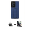 MARSİLYAN™- Galaxy A53 5G Kılıf Çekirdek Yansıma - Şeffaf Temperli Cam Ekran Koruyucu + Kamera Lens Koruma Cam - SF