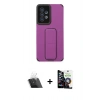 MARSİLYAN™- Galaxy A53 5G Kılıf Çekirdek Yansıma - Şeffaf Temperli Cam Ekran Koruyucu + Kamera Lens Koruma Cam - SF