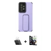 MARSİLYAN™- Galaxy A53 5G Kılıf Çekirdek Yansıma - Şeffaf Temperli Cam Ekran Koruyucu + Kamera Lens Koruma Cam - SF
