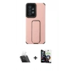 MARSİLYAN™- Galaxy A53 5G Kılıf Çekirdek Yansıma - Şeffaf Temperli Cam Ekran Koruyucu + Kamera Lens Koruma Cam - SF