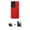 MARSİLYAN™- Galaxy A53 5G Kılıf Çekirdek Yansıma - Şeffaf Temperli Cam Ekran Koruyucu + Kamera Lens Koruma Cam - SF