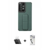 MARSİLYAN™- Galaxy A53 5G Kılıf Çekirdek Yansıma - Şeffaf Uv Polymer Nano Ekran Koruyucu + Kamera Lens Koruma Cam - SF