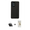 MARSİLYAN™- Galaxy A53 5G Kılıf Çekirdek Yansıma - Siyah Mat Seramik Nano Ekran Koruyucu + Kamera Lens Koruma Cam - SF