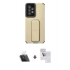 MARSİLYAN™- Galaxy A53 5G Kılıf Çekirdek Yansıma - Siyah Seramik Nano Ekran Koruyucu + Kamera Lens Koruma Cam - SF