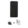 MARSİLYAN™- Galaxy A53 5G Kılıf Çekirdek Yansıma - Siyah Seramik Nano Ekran Koruyucu + Kamera Lens Koruma Cam - SF