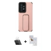 MARSİLYAN™- Galaxy A53 5G Kılıf Çekirdek Yansıma - Siyah Seramik Nano Ekran Koruyucu + Kamera Lens Koruma Cam - SF