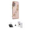 MARSİLYAN™- Galaxy A53 5G Kılıf Nova Işık Prime - Siyah Seramik Nano Ekran Koruyucu + Kamera Lens Koruma Cam - SF
