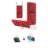 MARSİLYAN™- Galaxy A53 5G Kılıf Vadi Form Prime - Siyah 3D Antistatik Cam Ekran Koruyucu + Kamera Lens Koruma Cam - SF